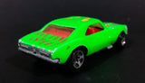 1996 Hot Wheels 1967 Chevrolet Camaro Bright Green Die Cast Toy Car Vehicle w/ Opening Hood - Treasure Valley Antiques & Collectibles