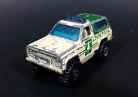 1996 Matchbox 4x4 Chevy Blazer Park Police Truck SUV Tan & Green Die Cast Toy Car Vehicle - Treasure Valley Antiques & Collectibles