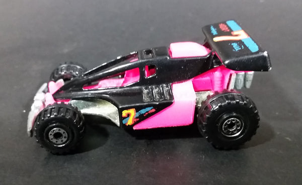 1992 Hot Wheels Shock Factor Black & Pink Die Cast Toy Car Vehicle