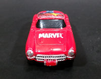 2003 Maisto Marvel 1957 Chevrolet Corvette Captain Marvel Red Die Cast Toy Car Vehicle - Treasure Valley Antiques & Collectibles