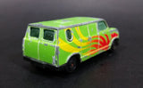 Vintage Yatming Ford Econoline E-150 Van Green w/ Red and Yellow Graphics Die Cast Toy Car Vehicle - Treasure Valley Antiques & Collectibles