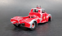 Rare 1950s Vilmer Chevy Esso Oil Gas Stations Red Fuel Transport Truck Die Cast Toy Vehicle - Treasure Valley Antiques & Collectibles