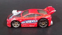 2003 Hot Wheels First Editions 'Tooned' 1996 Mitsubishi Eclipse Red Die Cast Toy Car Vehicle - Treasure Valley Antiques & Collectibles