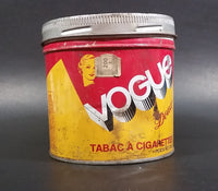 Vintage 1960s Vogue Mild Cigarette Tobacco Tin with Lid (Some light denting, pin holes on bottom) - Treasure Valley Antiques & Collectibles