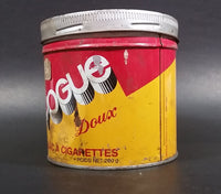 Vintage 1960s Vogue Mild Cigarette Tobacco Tin with Lid (Some light denting, pin holes on bottom) - Treasure Valley Antiques & Collectibles