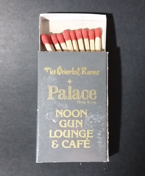 Hong Kong Convention Center The Oriental Rooms Palace Noon Gun Lounge & Cafe Wooden Matches Box Pack - Treasure Valley Antiques & Collectibles