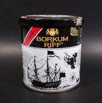 Vintage Borkum Riff Bourbon Whiskey 12 oz Pipe Tobacco Tin - Empty - Treasure Valley Antiques & Collectibles