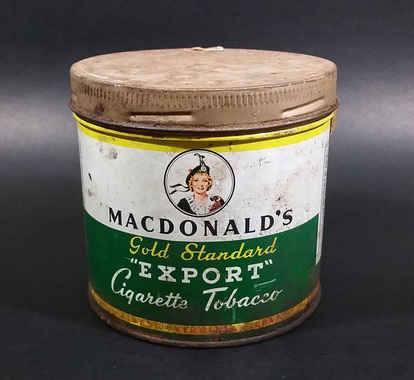 macdonald export cigarette tobacco tin company Vintage Macdonald's Finest Virginia Tobacco 8 oz Meta Treasure Valley Antiques & Collectibles Macdonald's Export cigarette Tin Tobacco