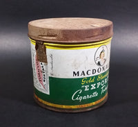 1940s Macdonald's Gold Standard Export Cigarette Tobacco Tin - Treasure Valley Antiques & Collectibles