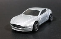 2008 Hot Wheels All Stars Aston Martin V8 Vantage Metalflake Silver Die Cast Toy Car Vehicle - Treasure Valley Antiques & Collectibles
