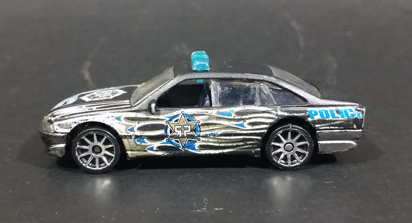 2003 Hot Wheels Police Cruiser Holden Commodore Black Die Cast Toy Car Vehicle - Roll Patrol - Treasure Valley Antiques & Collectibles