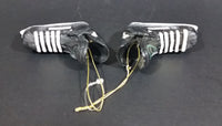 Black and White Resin Pair of Ice Hockey Skates 3 1/2" Hanging Ornament - Treasure Valley Antiques & Collectibles