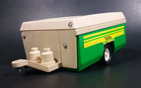 Vintage Tonka Pressed Steel and Plastic Green and Beige Pull Behind Camper - Treasure Valley Antiques & Collectibles