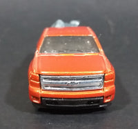 2007 Hot Wheels New Models Chevy Silverado Truck Orange Die Cast Toy Car Vehicle - Treasure Valley Antiques & Collectibles
