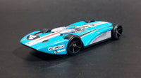 2016 Hot Wheels Track Builder GM Chevroletor Metalflake Turquoise Die Cast Toy Car Vehicle - Treasure Valley Antiques & Collectibles