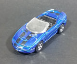 2011/2012 Hot Wheels 1995 Chevrolet Camaro Convertible Blue Die Cast Toy Car Vehicle - Treasure Valley Antiques & Collectibles