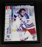 2005 Photo File Phil Esposito #77 New York Rangers NHL Ice Hockey Player Framed 8 x 10 Photo Stats Card - Treasure Valley Antiques & Collectibles