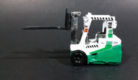 2010 Matchbox Power Lift 2000 Fork Lift Green White Die Cast Toy Car Warehouse Machinery Construction Vehicle Equipment - Treasure Valley Antiques & Collectibles