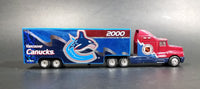 White Rose Collectibles NHL Hockey Vancouver Canucks Kenworth T600 Semi Tractor Trailer Die Cast Toy Vehicle - Treasure Valley Antiques & Collectibles