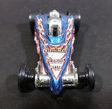 2003 Hot Wheels First Editions Tire Fryer Metalflake Blue Die Cast Toy Car Hot Rod Vehicle - Treasure Valley Antiques & Collectibles