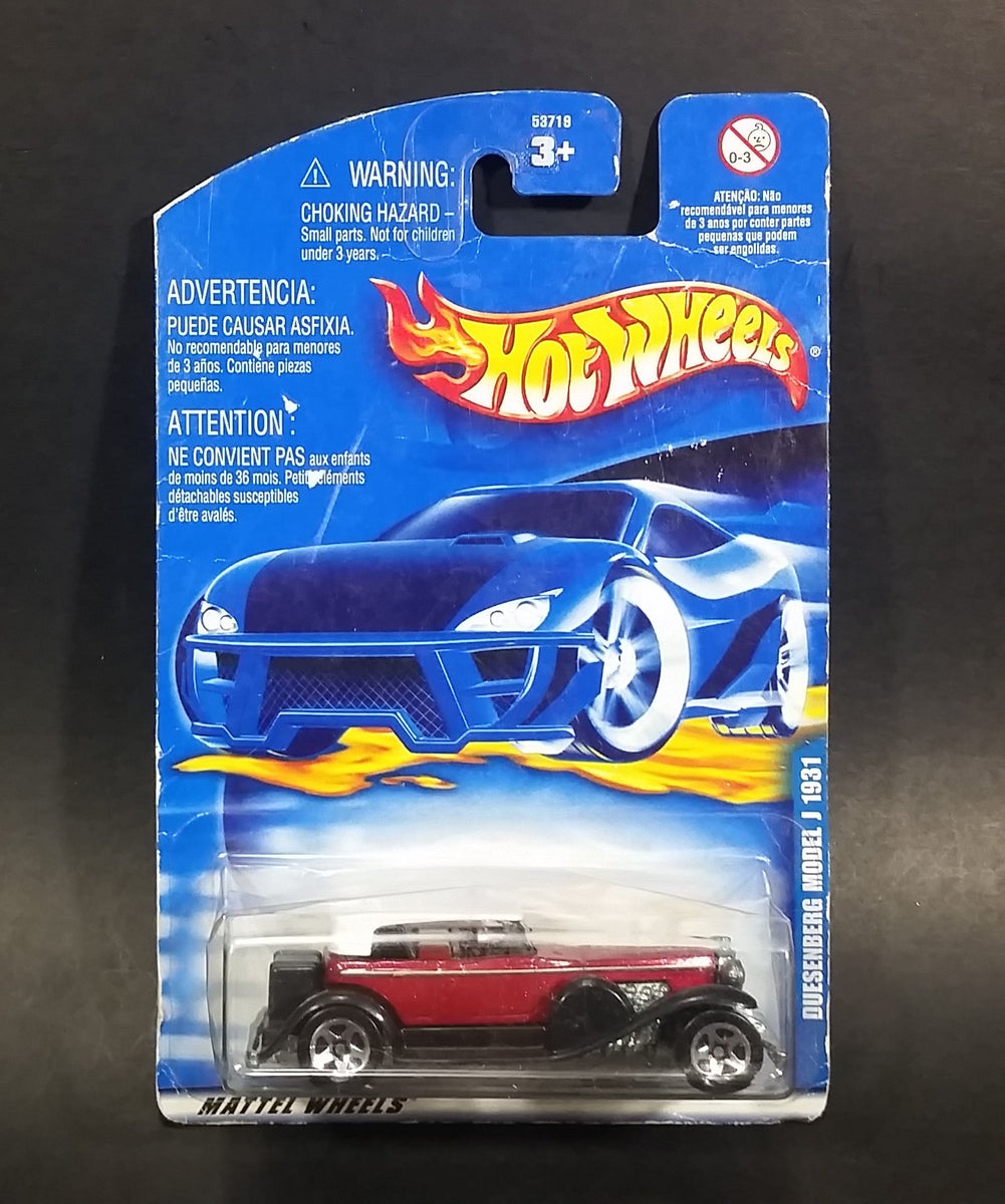 2001 Hot Wheels 1931 Duesenberg Model J ('31 Doozie) Dark Red Die Cast ...