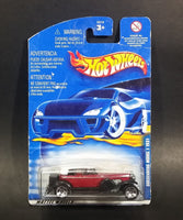 2001 Hot Wheels 1931 Duesenberg Model J ('31 Doozie) Dark Red Die Cast Toy Car Vehicle No. 176 - New Sealed - Treasure Valley Antiques & Collectibles