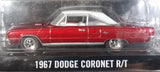 Greenlight 1967 Dodge Coronet R/T Dark Red Die Cast Toy Car Vehicle 100th Anniversary Limited Edition - Treasure Valley Antiques & Collectibles