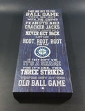 Seattle Mariners MLB Baseball Fence Board Style Take Me Out To The Ball Game Canvas Frame Print Wall Decor - Treasure Valley Antiques & Collectibles