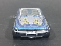 2002 Hot Wheels '65 Corvette Convertible Metallic Blue Die Cast Toy Car Vehicle - Treasure Valley Antiques & Collectibles