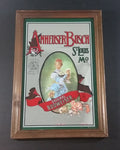 Vintage Anheuser Busch Original Budweiser 13" x 9" Wood Framed Advertising Mirror - Pub, Lounge, Man Cave Collectible - Treasure Valley Antiques & Collectibles