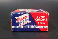 Vintage Don Juan Double Edge Blades - Super Chrome Steel - 6 left in box wrapped - Treasure Valley Antiques & Collectibles
