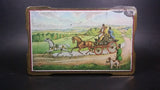 Rare Vintage Murchie's Select Tea Horse Drawn Carriage Scenery Decorated Hinged Tin - Treasure Valley Antiques & Collectibles