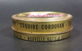 Vintage Knomark Esquire Boot Polish Cordovan 29¢ Round Golden Colored Tin - Treasure Valley Antiques & Collectibles