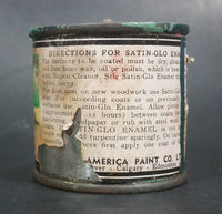 Rare 1930s Bapco British America Paint Co Ltd Satin-Glo Jade Colored Enamel Paint Small Can - Treasure Valley Antiques & Collectibles