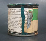 Rare 1930s Bapco British America Paint Co Ltd Satin-Glo Jade Colored Enamel Paint Small Can - Treasure Valley Antiques & Collectibles