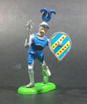1971 Britains Ltd Soldier Knight in Armor with a Mace and Blue Themed Shield Toy Figure - Treasure Valley Antiques & Collectibles