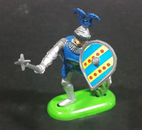 1971 Britains Ltd Soldier Knight in Armor with a Mace and Blue Themed Shield Toy Figure - Treasure Valley Antiques & Collectibles