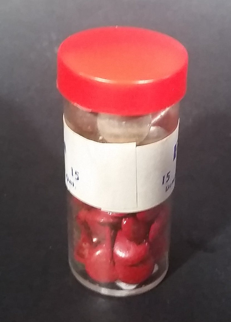 Vintage Red Furniture Nails from Dominion Tack and Nail Co. Ltd