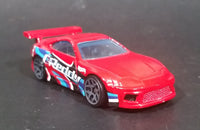 2016 Hot Wheels Speed Graphics Toyota Supra Red Die Cast Toy Car Vehicle - Treasure Valley Antiques & Collectibles