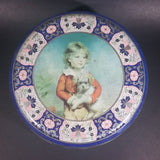 Vintage 1950s Peek Frean's Biscuits Tin with Portrait of French Boy Holding Dog by C. Bremont - Treasure Valley Antiques & Collectibles