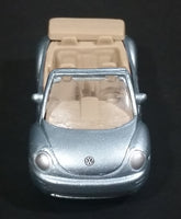 Maisto VW Volkswagen New Beetle Convertible Silver Grey Die Cast Toy Car Vehicle - Treasure Valley Antiques & Collectibles