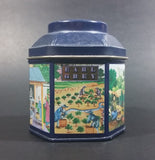 1984 Earl Grey Tea Crabtree & Evelyn London Hexagon Shaped Blue Tea Tin Collectible - Treasure Valley Antiques & Collectibles
