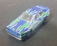 1980s Zee Toys Dyna Wheels Audi Quattro Blue & Green w/ Grey Shark Car No. D87 Die Cast Toy Vehicle - 1/64 Scale - Treasure Valley Antiques & Collectibles