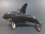 Vintage Telegraph Cove, B.C. Orca Killer Whale Ceramic Hanging Ornament Souvenir Travel Collectible - Treasure Valley Antiques & Collectibles