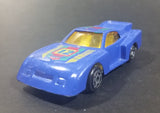 1980s Marz Karz Blue #12 Ford Mustang Cobra II S8002 Die Cast Toy Race Car - Treasure Valley Antiques & Collectibles