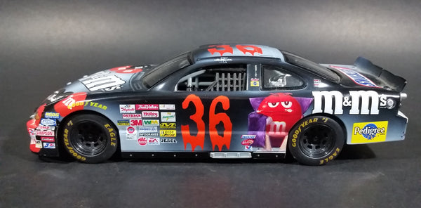 2002 Racing Champions Nascar #36 Ken Shrader M & M 1/24 Scale Pontiac Grand Prix Black Spooky Halloween Die Cast Model Toy Race Car Vehicle - Treasure Valley Antiques & Collectibles