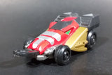2003 Bandai Japan Power Rangers Dino Thunder Dino Fury Red Die Cast Toy Car Vehicle Type 2 - Treasure Valley Antiques & Collectibles