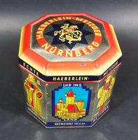 Vintage Haeberlein Metzger Nunnberg 5 Fine "Elisen" Spiced Cakes Empty Sweets Tin - Made in Germany - Treasure Valley Antiques & Collectibles