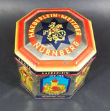 Vintage Haeberlein Metzger Nunnberg 5 Fine "Elisen" Spiced Cakes Empty Sweets Tin - Made in Germany - Treasure Valley Antiques & Collectibles