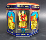 Vintage Haeberlein Metzger Nunnberg 5 Fine "Elisen" Spiced Cakes Empty Sweets Tin - Made in Germany - Treasure Valley Antiques & Collectibles